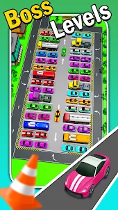 Car Sort Color Puzzle Games