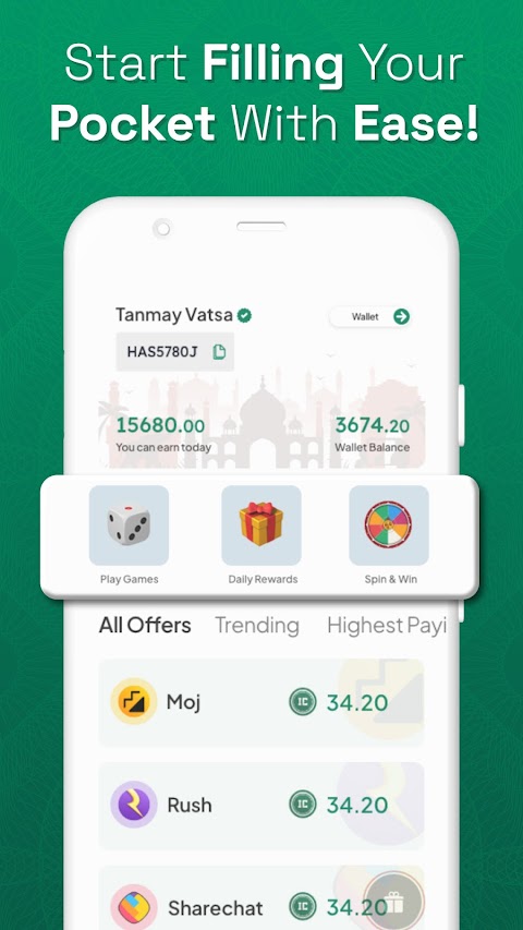 Earn money online In Cash appのおすすめ画像2