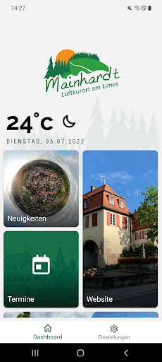 Android application Gemeinde Mainhardt screenshort