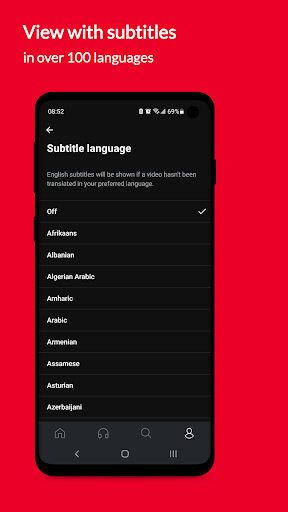Screenshot of TED