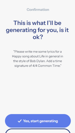 Screenshot of Joanne Cooper's LyricLab
