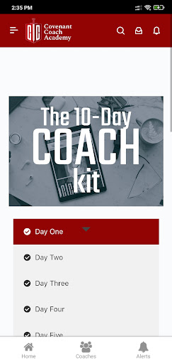 Covenant Coach Academy Screen 3