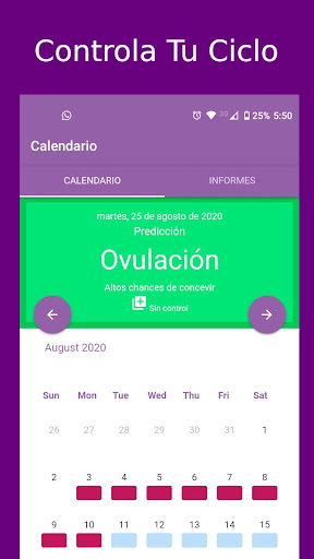Android application Colpomujer screenshort