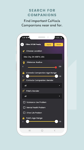 CoVocis - Connect Cope Care Screen 3