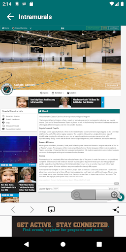 Coastal URec Screen 2