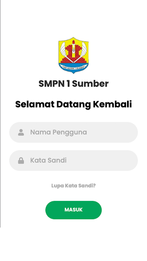 Android application SMPN 1 Sumber screenshort