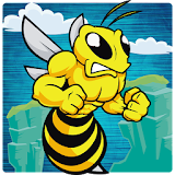 Angry bee adventure icon