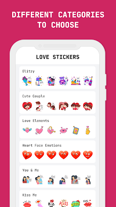 Love Stickers - WAStickerのおすすめ画像2