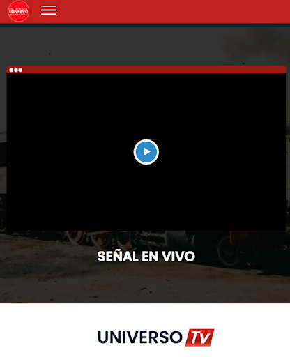 Android application Universo Tv screenshort