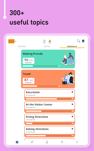 Screenshot of Learn Catalan - 11,000 Words
