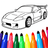 Car coloring games - Color car icon