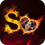 Cover Image of ダウンロード Flame & Fire Text Photo Frame  APK