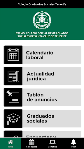 Android application Colegio Graduados Sociales TF screenshort