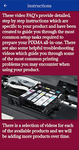 Canon PIXMA TR8620a Guide Screen 2