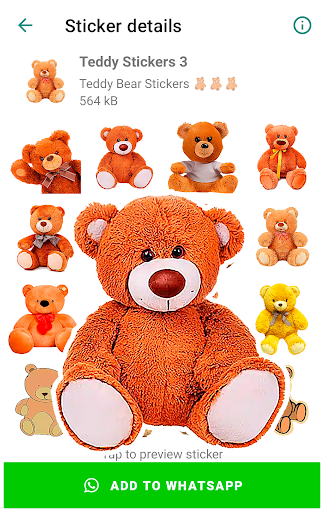 Teddy Bear Stickers Screen 2