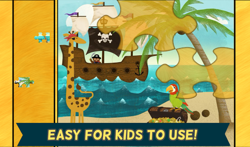 Screenshot of Pirate Preschool Puzzle Game