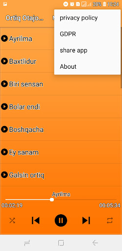 Ortiq Otajonov Qoshiqlar Screen 3