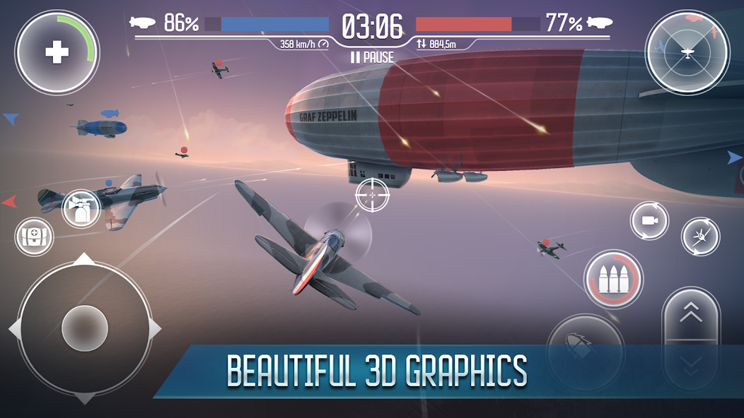 Sky Baron: War of Nations 1.2.0 APK + Mod (Unlimited money) untuk android
