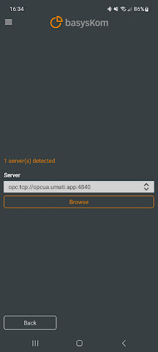 basysKom OPC UA Browser Screen 2