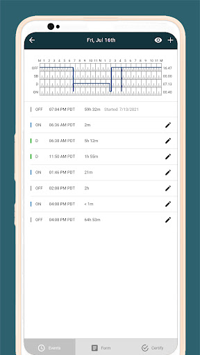 Android application XPERT LOGS screenshort