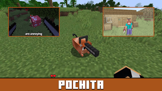 Pochita Mod бензопила for MCPE