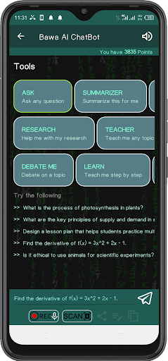 Bawa AI ChatBot Screen 2