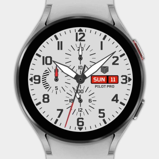 IWF Pilot Pro Flat watch face logo