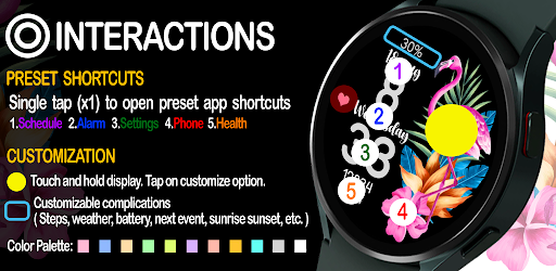 Summer Bloom Watchface Screen 2