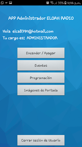 AdminEloahRadio Screen 3