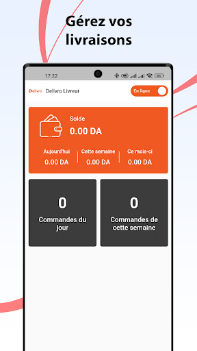 Delivro Livreur Screen 3