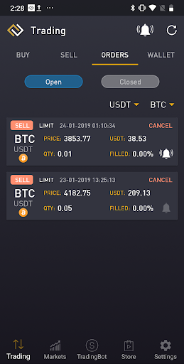 ProfitTradingApp For Bybit Screen 2