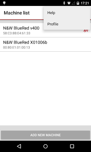 BlueRed Manager Screen 2