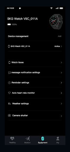 Watch V9C Screen 3