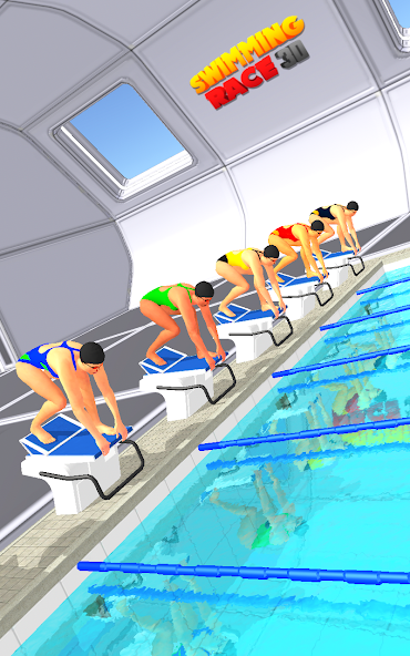 3D Swimming Pool Race 2.04 APK + Mod (Unlocked) for Android