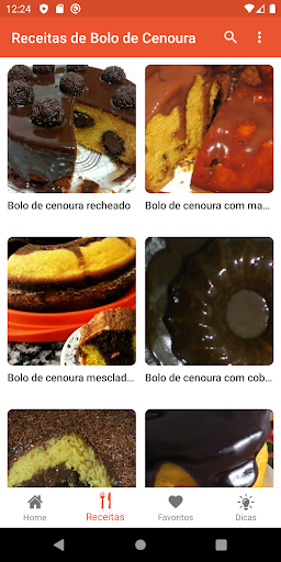 Receitas de Bolo de Cenoura (S Screen 2