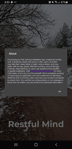 Restful Mind Screen 2