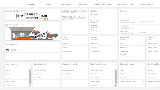 Android application Bertoli Connect screenshort