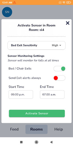 VSTAlert SeniorLiving Screen 2