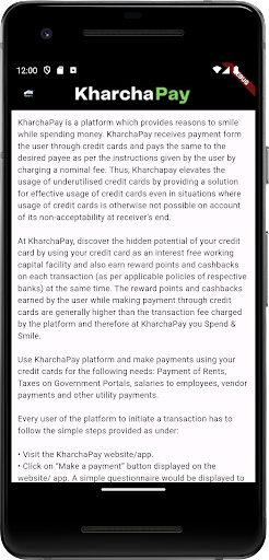 Android application KharchaPay screenshort