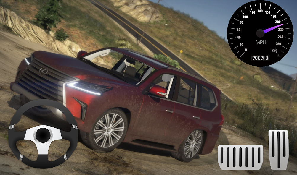 City SUV Off road Lexus LX 570 Parking 11.5 APK + Мод (Unlimited money) за Android