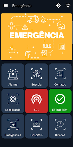 Android application Emergência screenshort
