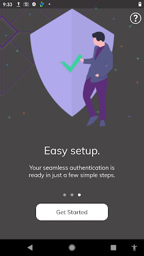 Android application V-Key Smart Authenticator screenshort