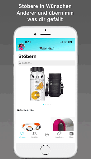 HaveWish - Share wishlists Screen 2
