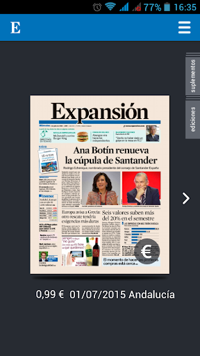 Android application Expansión Edición Impresa screenshort