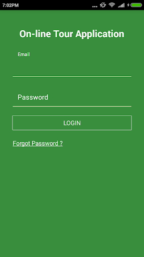 Android application On-line Tour Application screenshort
