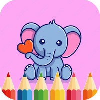 Cute Elephant Coloring Pages
