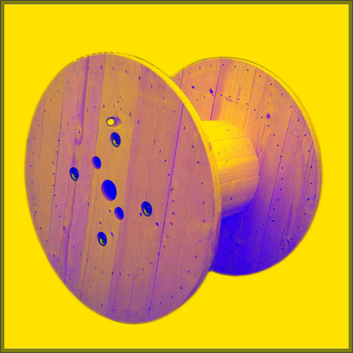 Reel for cable logo
