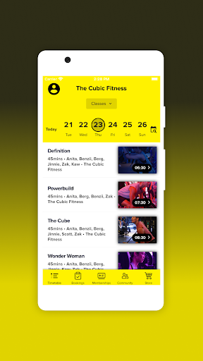 Cubic Fitness Screen 2