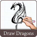 Cover Image of Скачать How To Draw Dragon - Easy Step  APK