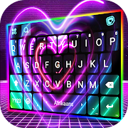 Love LED Neon Keyboard Background